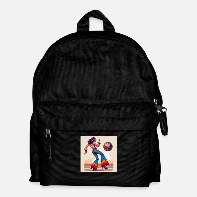 Discothèque rétro - Sac à dos Enfant - noir