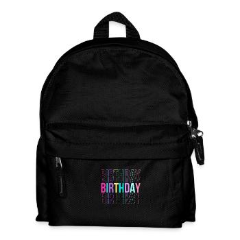 Geburtstagskind - Geschenkidee zum Geburtstag - Kinder Rucksack - Schwarz - Vorne