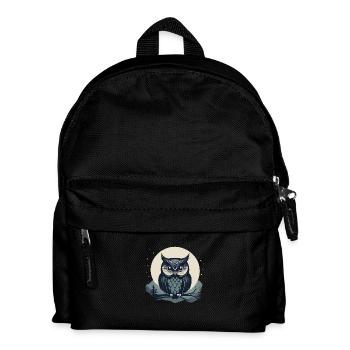 Stylized Owl - Kids' Backpack - black - Front
