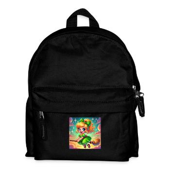 Kleine hexe - Kinder Rucksack - Schwarz - Vorne