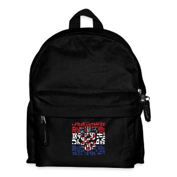Glagoljica Zagreb Croatia Croatia Hrvatska europe - Kids' Backpack - black - Front