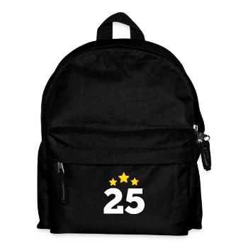 25 Years Star - 25th Anniversary Gift - Kids' Backpack - black - Front