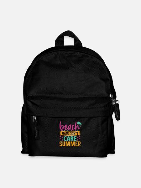 Beach Hair Dont Care Summer - Kids' Backpack - black