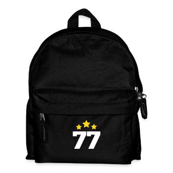 77 Years Star - 77th Anniversary Gift - Kids' Backpack - black - Front