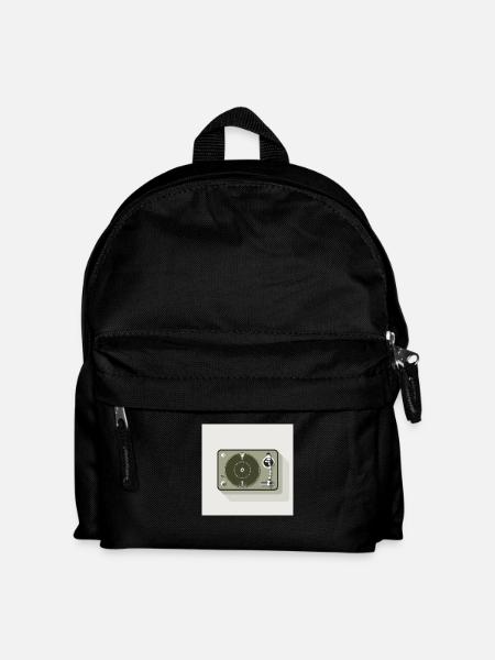 Plattenspieler - Kinder Rucksack - Schwarz