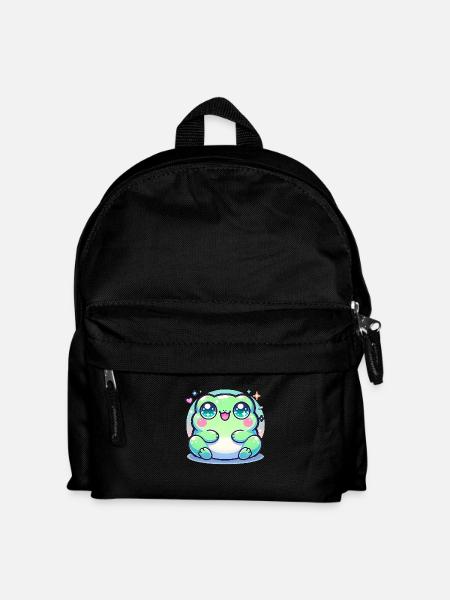CUTE KAWAII FROG - Kids' Backpack - black