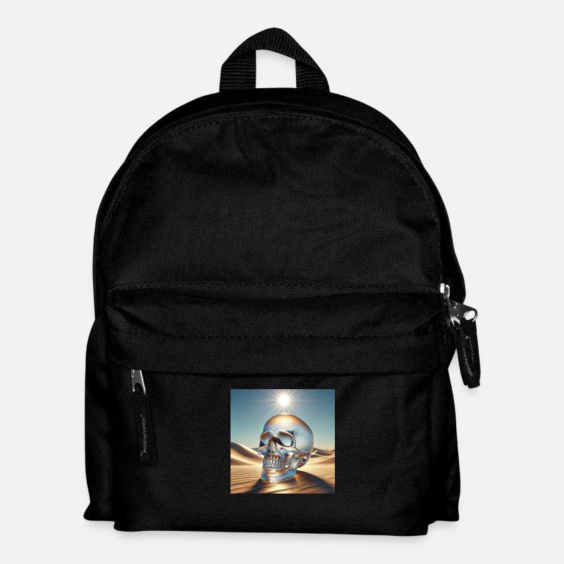 Kristallschädel - Kinder Rucksack - Schwarz