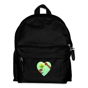 Händehalten Kleeblatt - Kinder Rucksack - Schwarz - Vorne