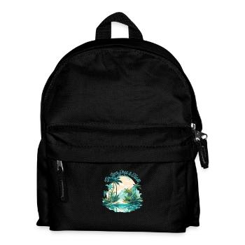 Un jour j irai à Tahiti - Sac à dos Enfant - noir - Devant