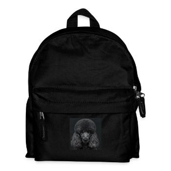 Animaux noirs - Caniche noir - Sac à dos Enfant - noir - Devant