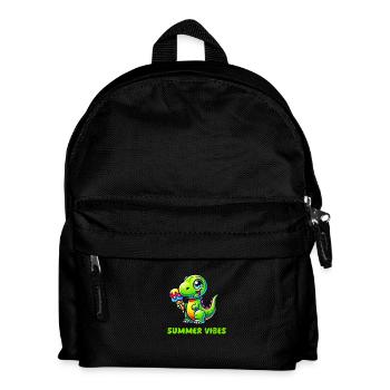 dino comic eis - Kinder Rucksack - Schwarz - Vorne