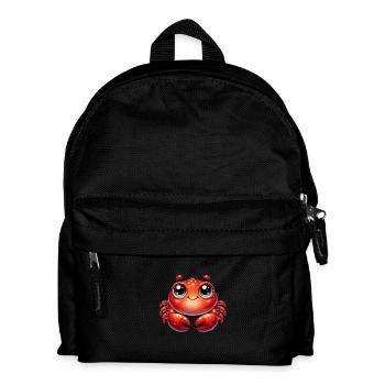 krabbe comic - Kinder Rucksack - Schwarz - Vorne