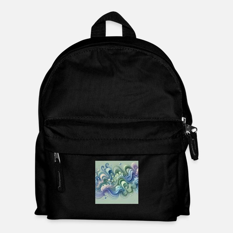 Flowing harmony - Kids' Backpack - black