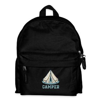 zelt comic - Kinder Rucksack - Schwarz - Vorne