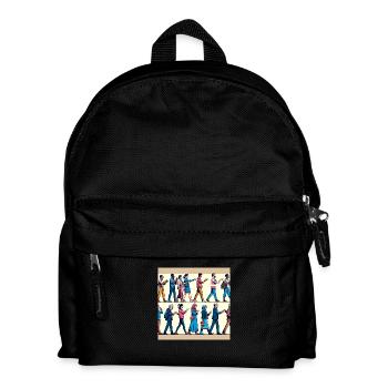Respektvolles Design - Kinder Rucksack - Schwarz - Vorne