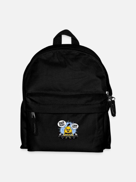 Easy Peasy Lemon Squeezy - Lustiges Lemon Gym Workout - Kinder Rucksack - Schwarz
