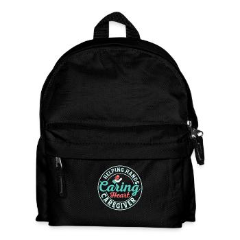 Helping Hands Caring Heart Caregiver Caregiving Ca - Kinder Rucksack - Schwarz - Vorne