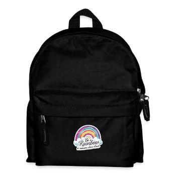 Sei ein Regenbogen in der Wolke eines anderen Bunten - Kinder Rucksack - Schwarz - Vorne