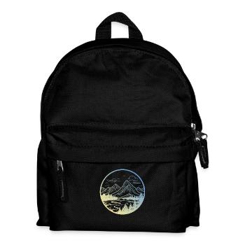 Mountains Landscape - Kids' Backpack - black - Front