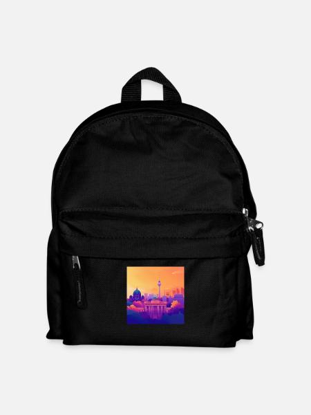 Berlin - Kinder Rucksack - Schwarz