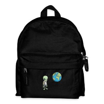 L’extraterrestre et la Terre - Sac à dos Enfant - noir - Devant