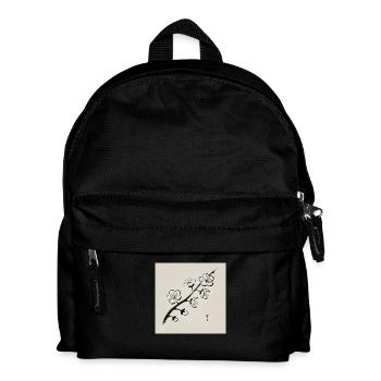 Japanese-style plum blossoms - Kids' Backpack - black - Front