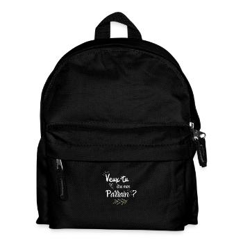 Veux tu être mon parrain - Sac à dos Enfant - noir - Devant