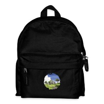 Die Kirche in Trümmern - Kinder Rucksack - Schwarz - Vorne