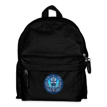 Segelschiff - Kinder Rucksack - Schwarz - Vorne