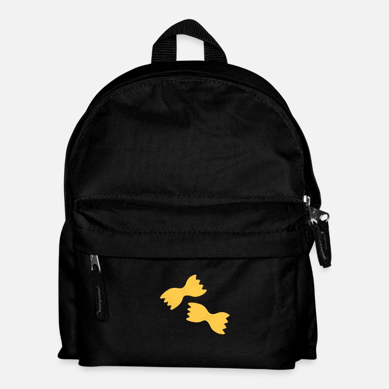 Farfalle Nudeln - Kinder Rucksack - Schwarz