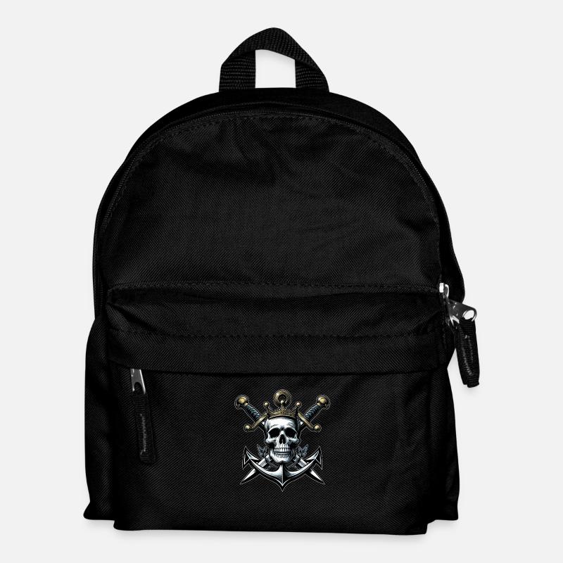 Piraten König - Kinder Rucksack - Schwarz