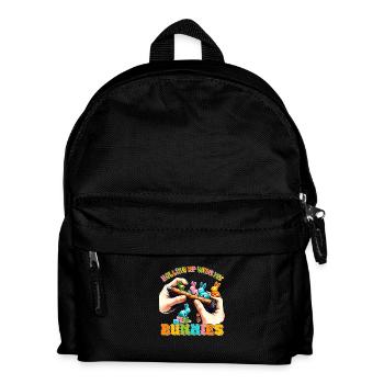 Ostern Osterhase Ostern Ostern Sonntag Osterei Frühling - Kinder Rucksack - Schwarz - Vorne