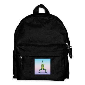 La grenouille yoga - Sac à dos Enfant - noir - Devant