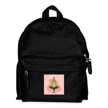Der Yoga-Frosch: Entspannung und Balance - Kinder Rucksack - Schwarz - Vorne