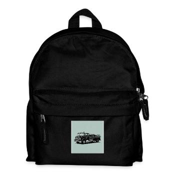 Fire truck: Fast, strong and in action - Kids' Backpack - black - Front