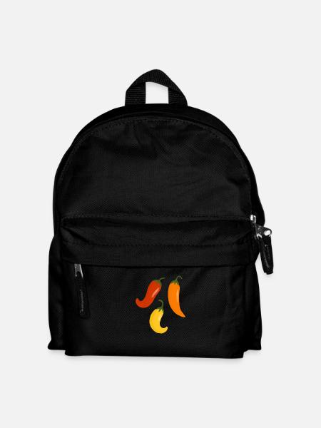 chili peppers - Kids' Backpack - black