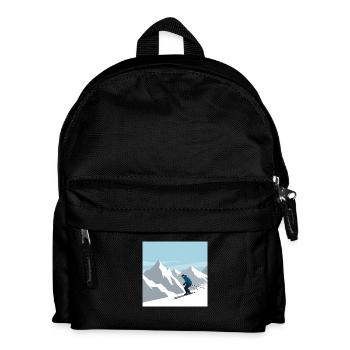 The fascination of skiing in the Alps - Kids' Backpack - black - Front