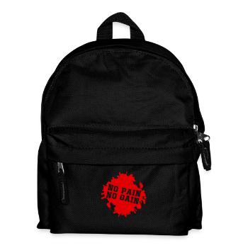 No Pain No Gain Blobs - Kids' Backpack - black - Front