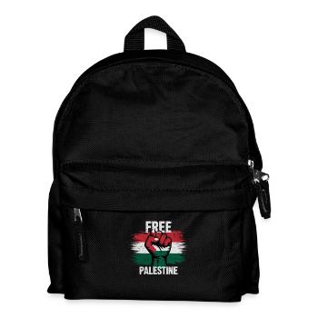 Free Palestine - Sac à dos Enfant - noir - Devant