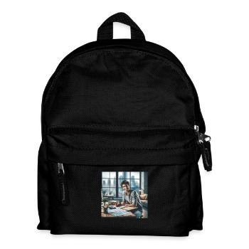 happy Accountant - Kinder Rucksack - Schwarz - Vorne