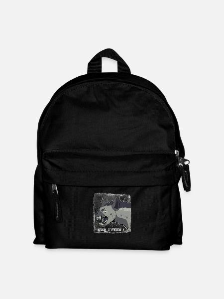 Hyäne - Kinder Rucksack - Schwarz