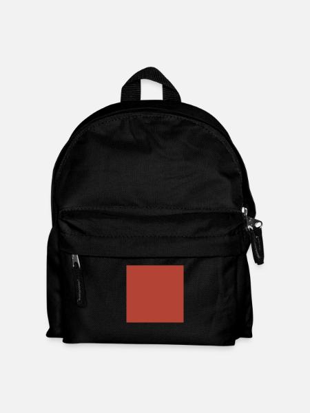 Dark Red Square 5000x5000 px - Kids' Backpack - black