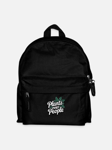 Plants Over People - Kids' Backpack - black