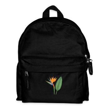 Strelitzie – exotische Blütenpracht - Kinder Rucksack - Schwarz - Vorne