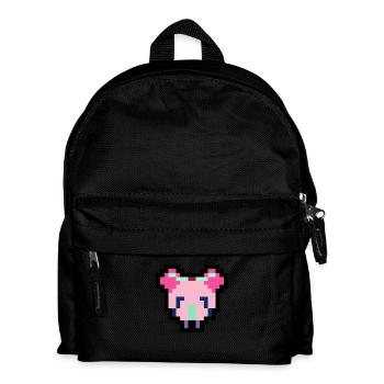 Pixel Maus - Kinder Rucksack - Schwarz - Vorne