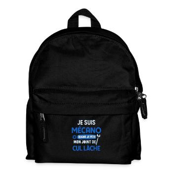 Mechaniker - Kinder Rucksack - Schwarz - Vorne