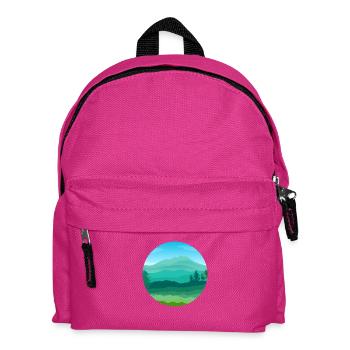Natural landscape - Kids' Backpack - fuchsia - Front