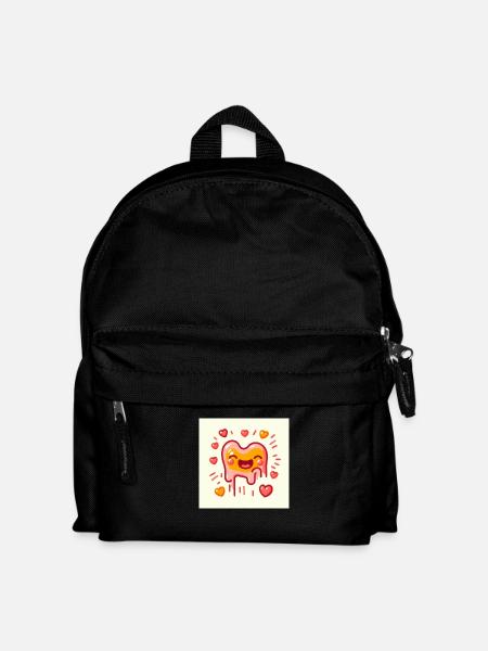 Splashed Icy Heart - Kids' Backpack - black