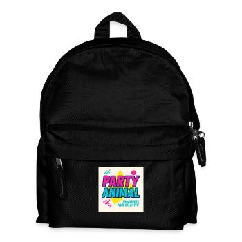 Party Anima.l– Neon Beat Edition - Kinder Rucksack - Schwarz - Vorne