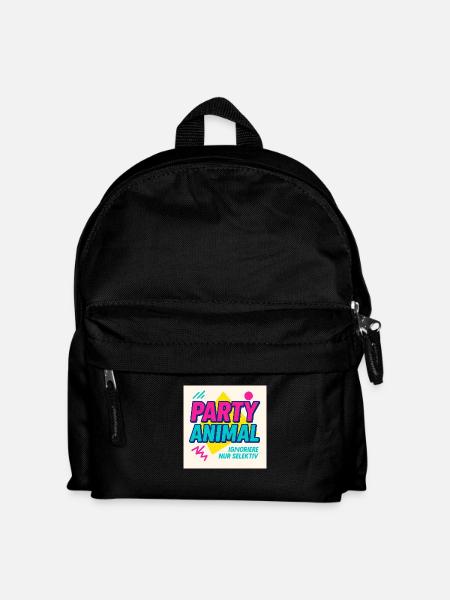 Party Anima.l– Neon Beat Edition - Kinder Rucksack - Schwarz